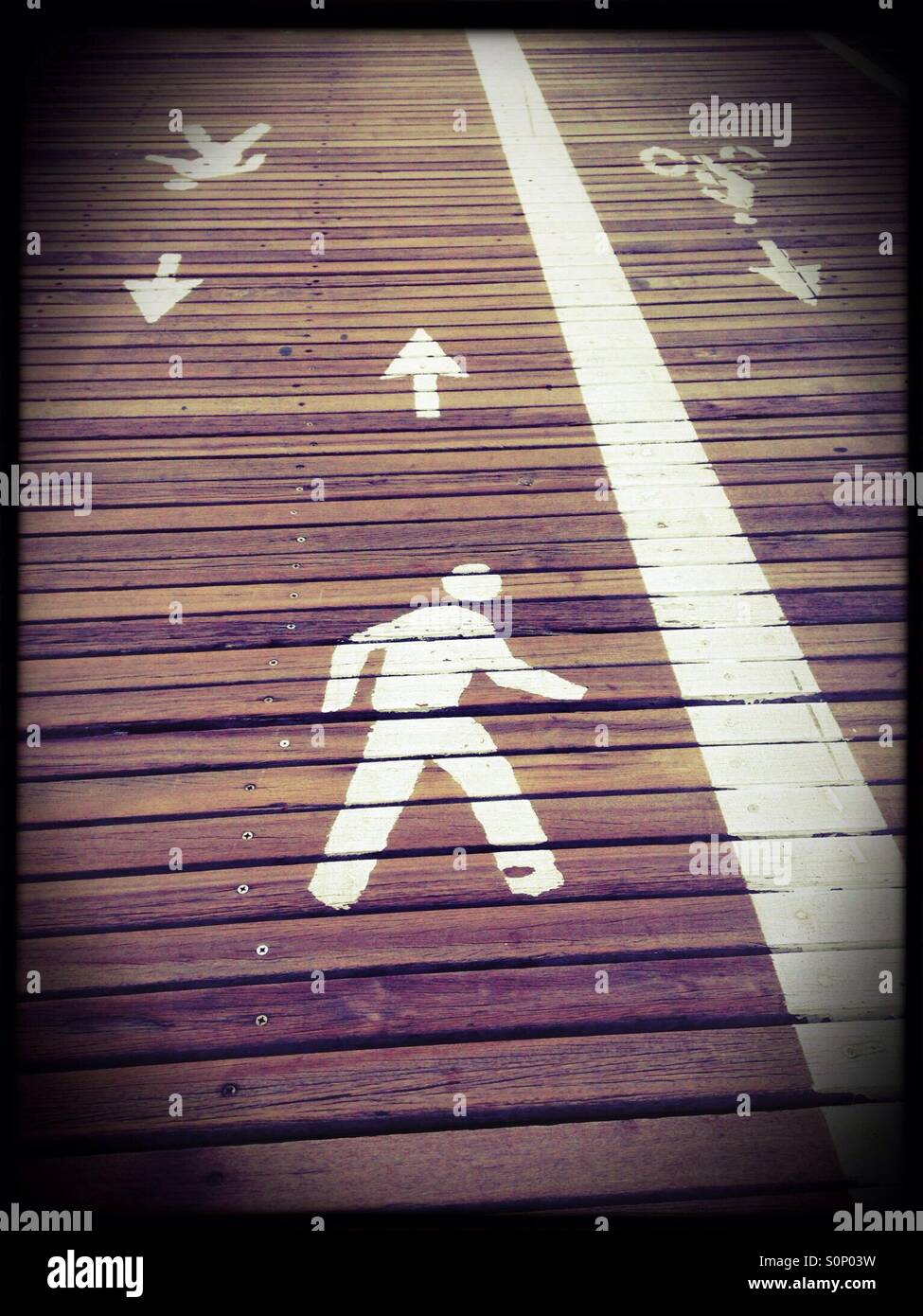 Walking lane - Smartphone Captured Stock Image