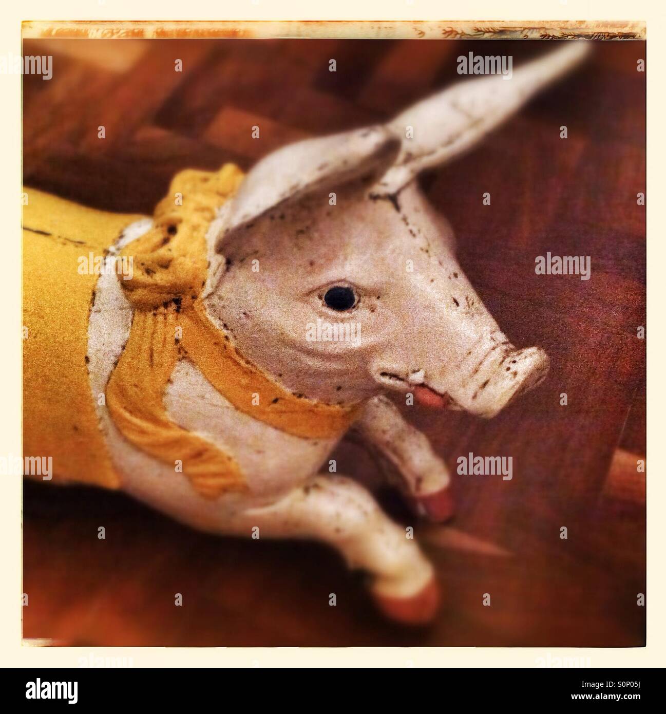 Carousel Pig - Smartphone Captured Stock Image