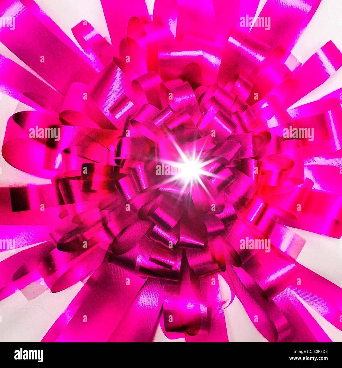 Pink Ribbon art - Smartphone Captured Stock Image