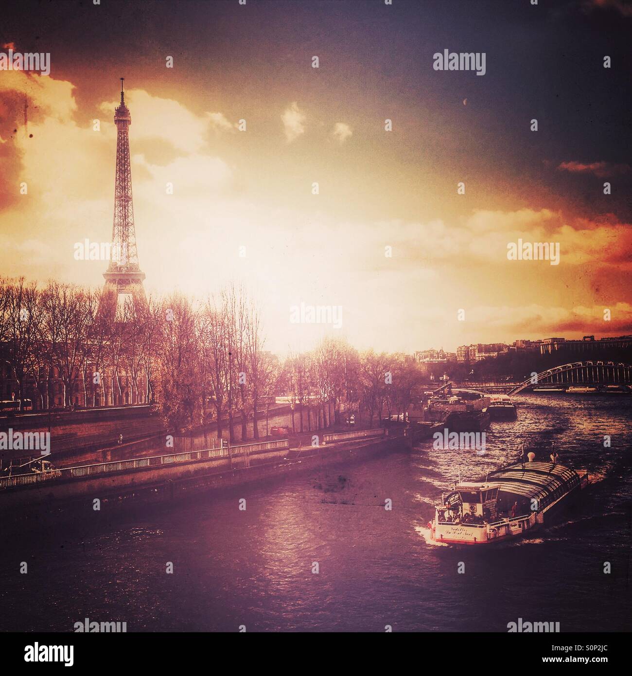 Eiffel Tower Paris France - Smartphone Captured Stock Image