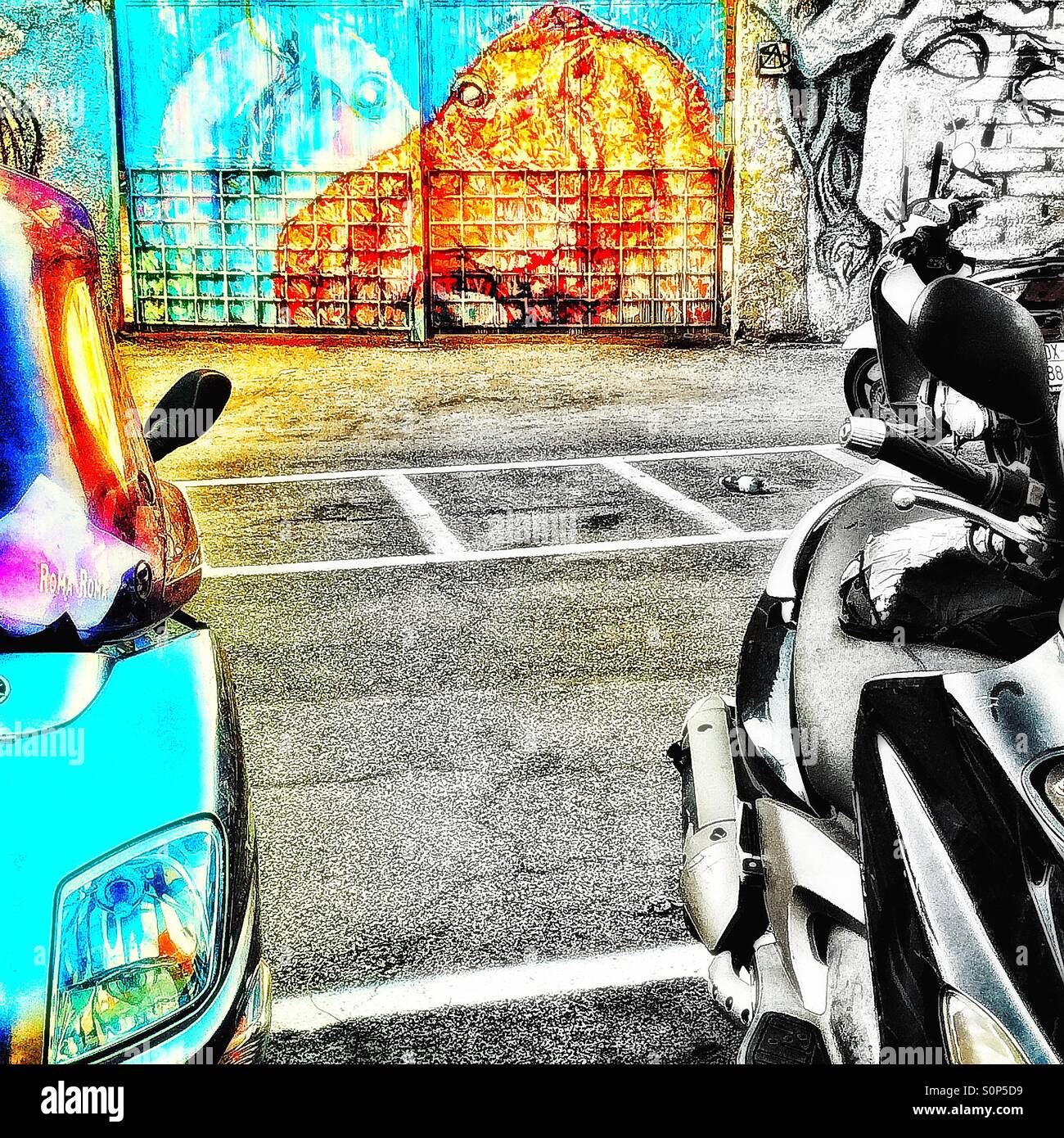 Urban graffiti - Smartphone Captured Stock Image