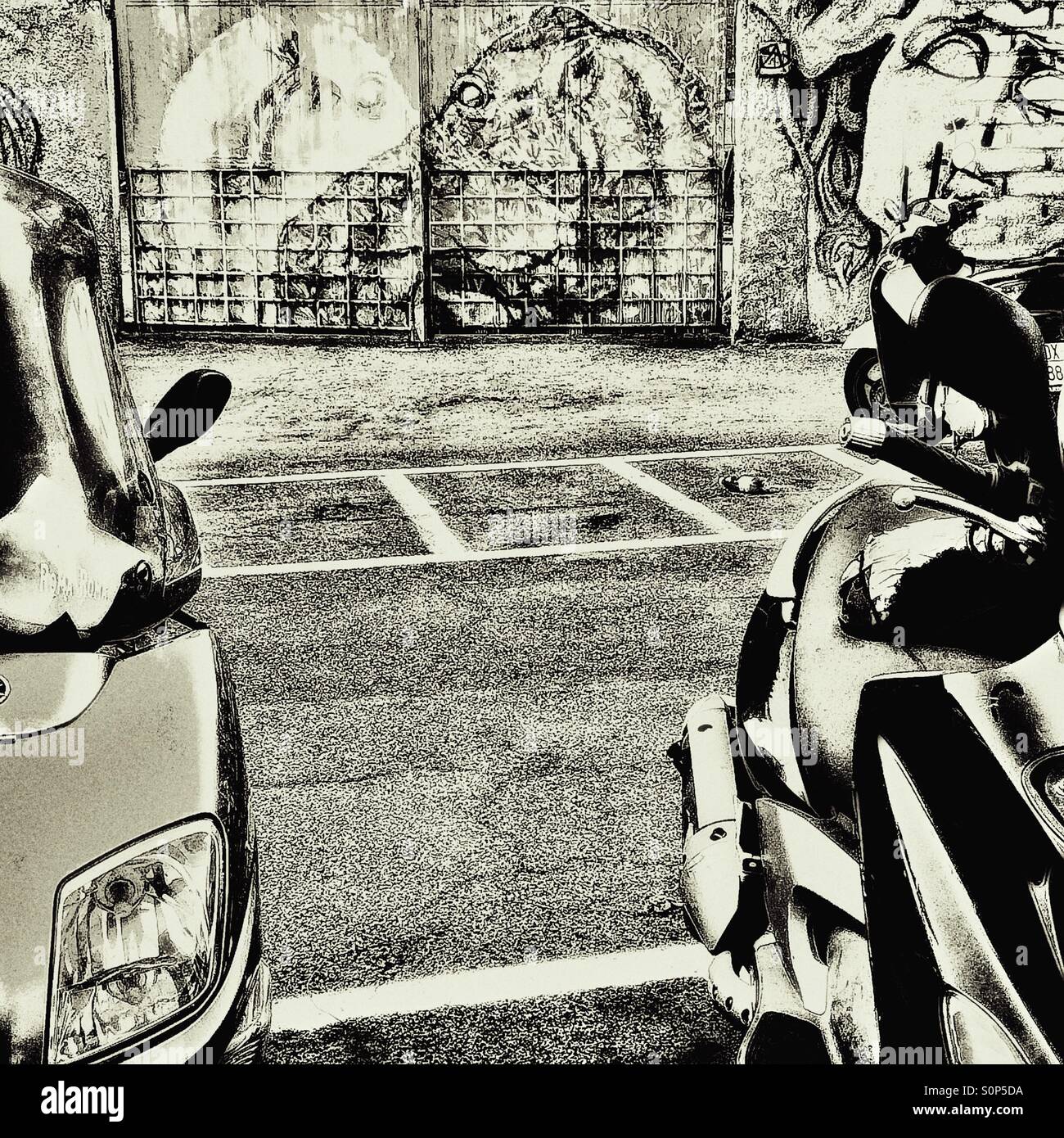 Graphic urban - Smartphone Captured Stock Image