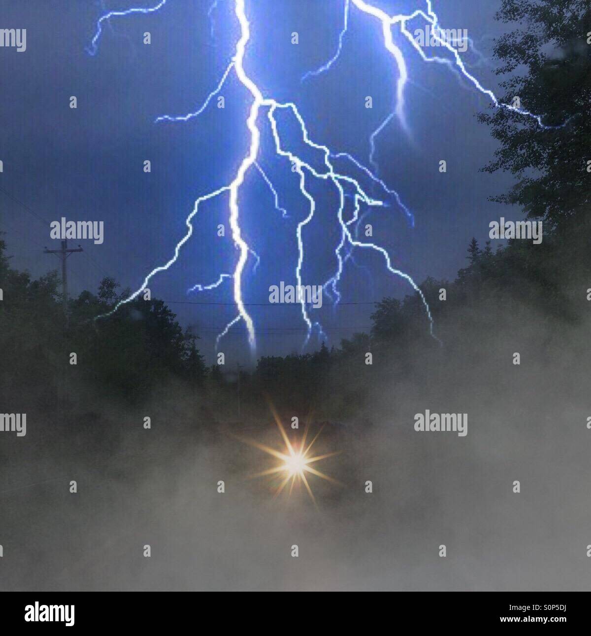 Mist rising - Smartphone Captured Stock Image