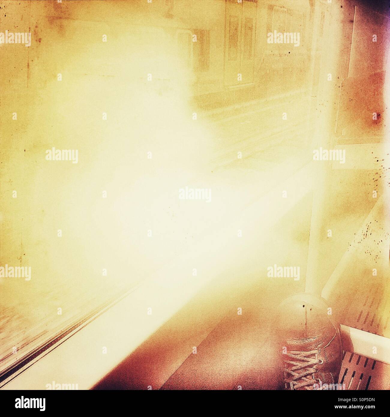 Misty journey - Smartphone Captured Stock Image