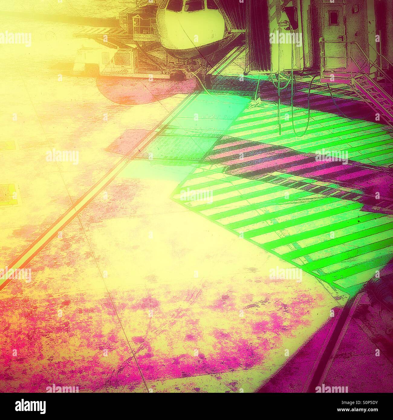 Psychedelic boarding - Smartphone Captured Stock Image