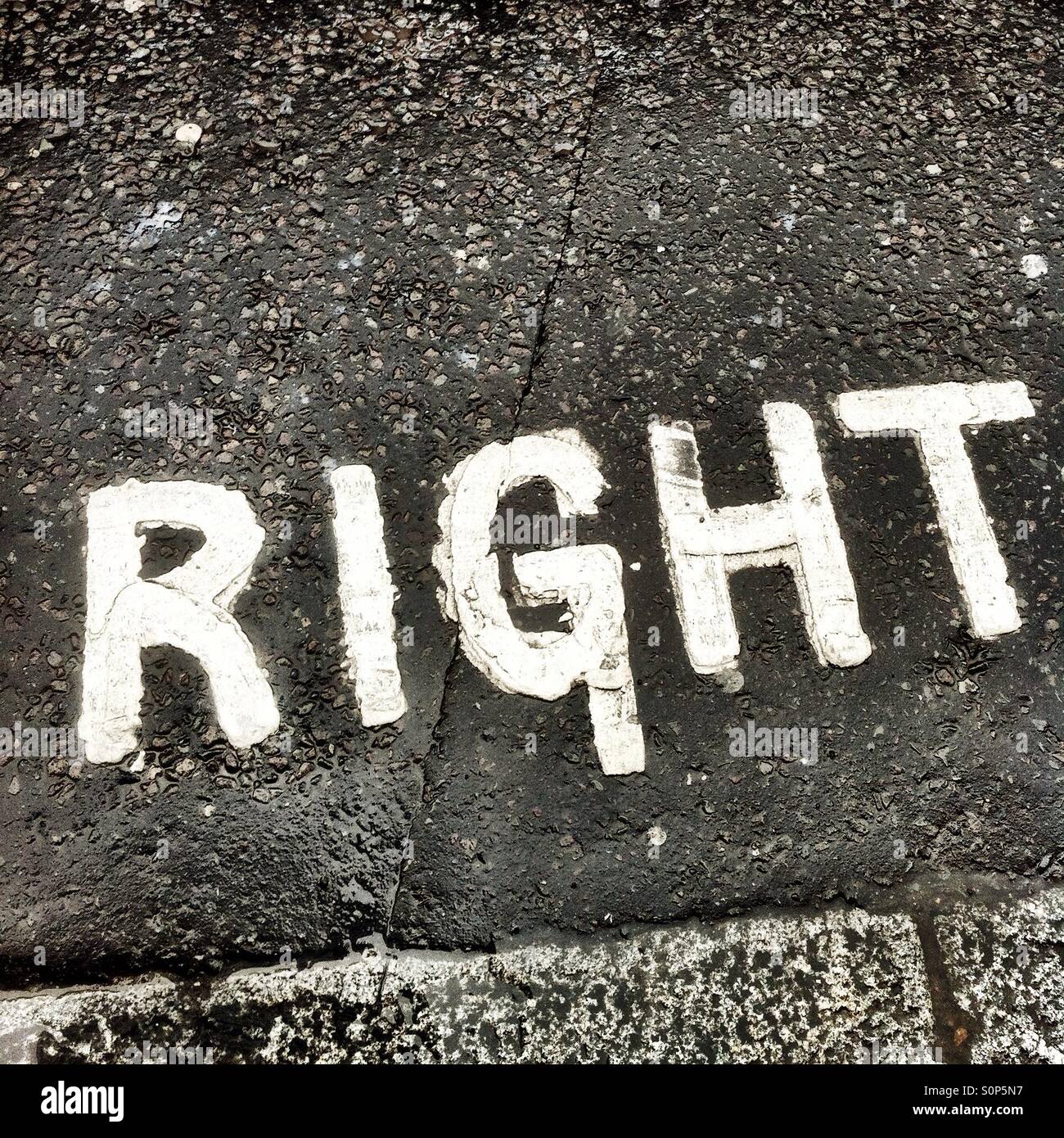 Right - Smartphone Captured Stock Image