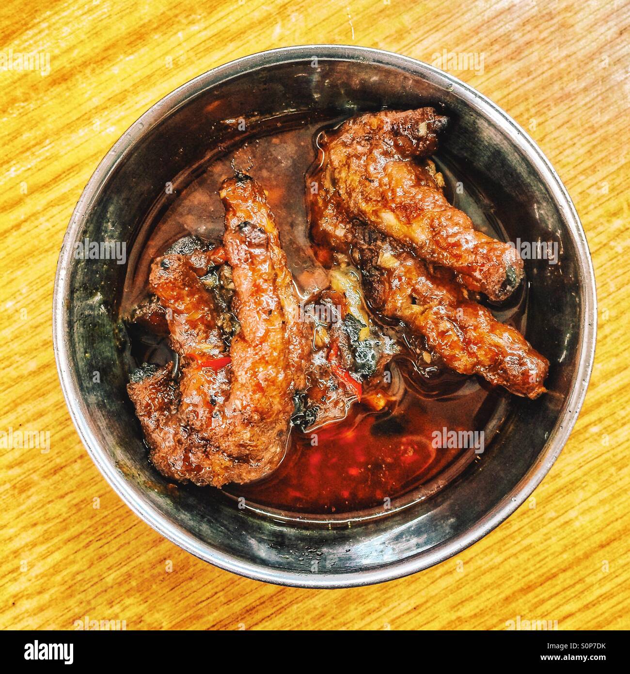 Chicken feet dim sum - Smartphone Captured Stock Image