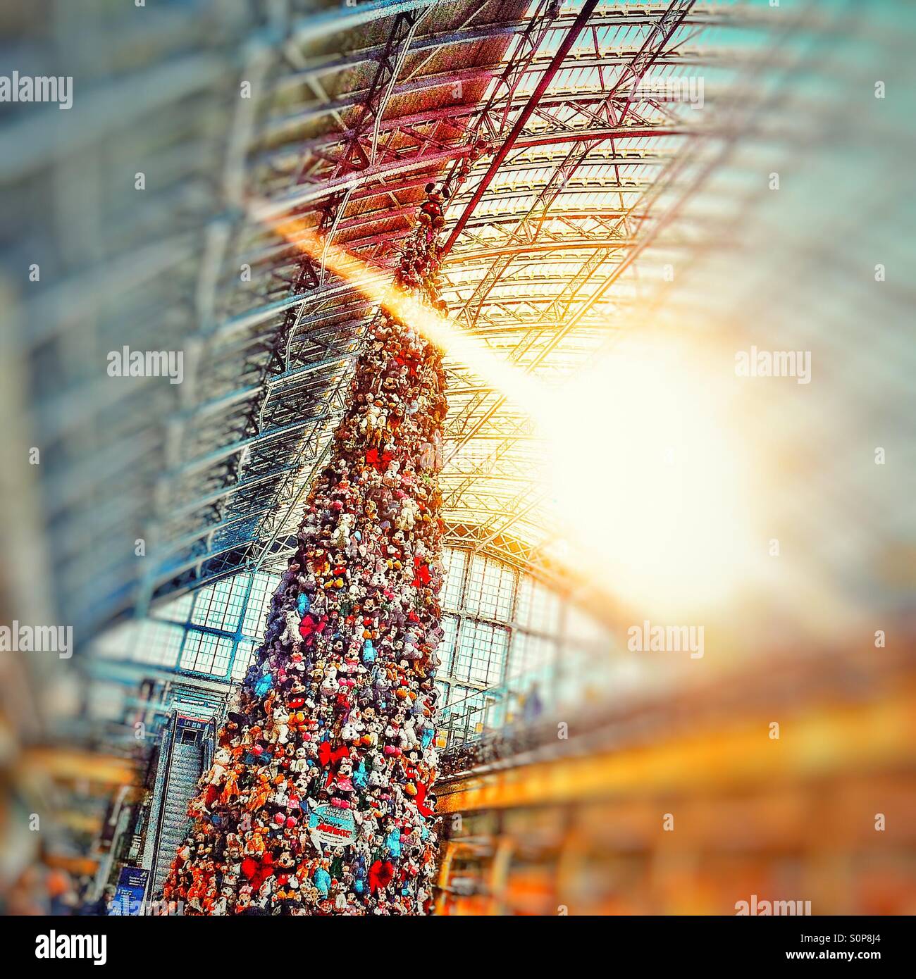 Christmas sunlight blur - Smartphone Captured Stock Image