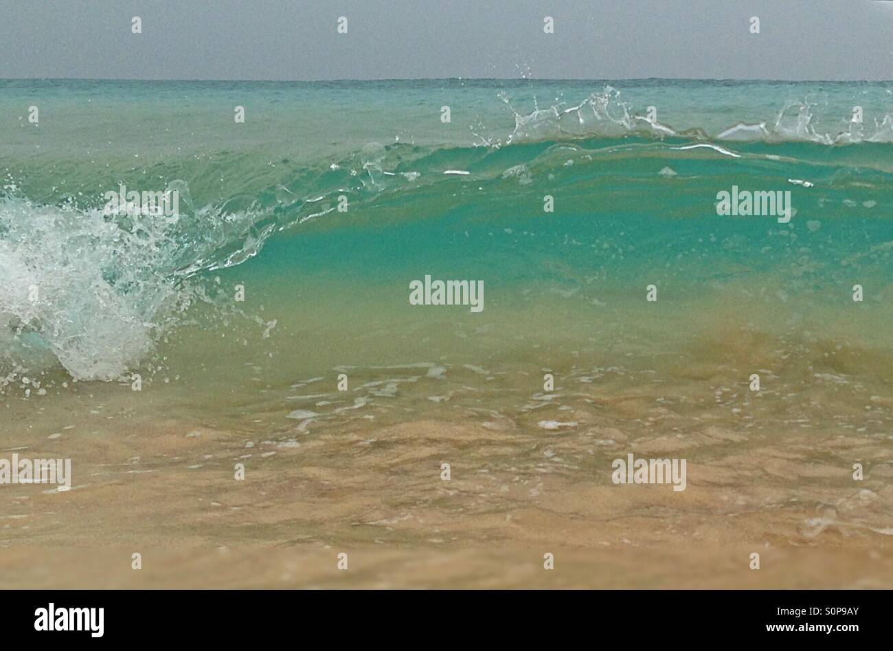 Breaking wave close up - Smartphone Captured Stock Image