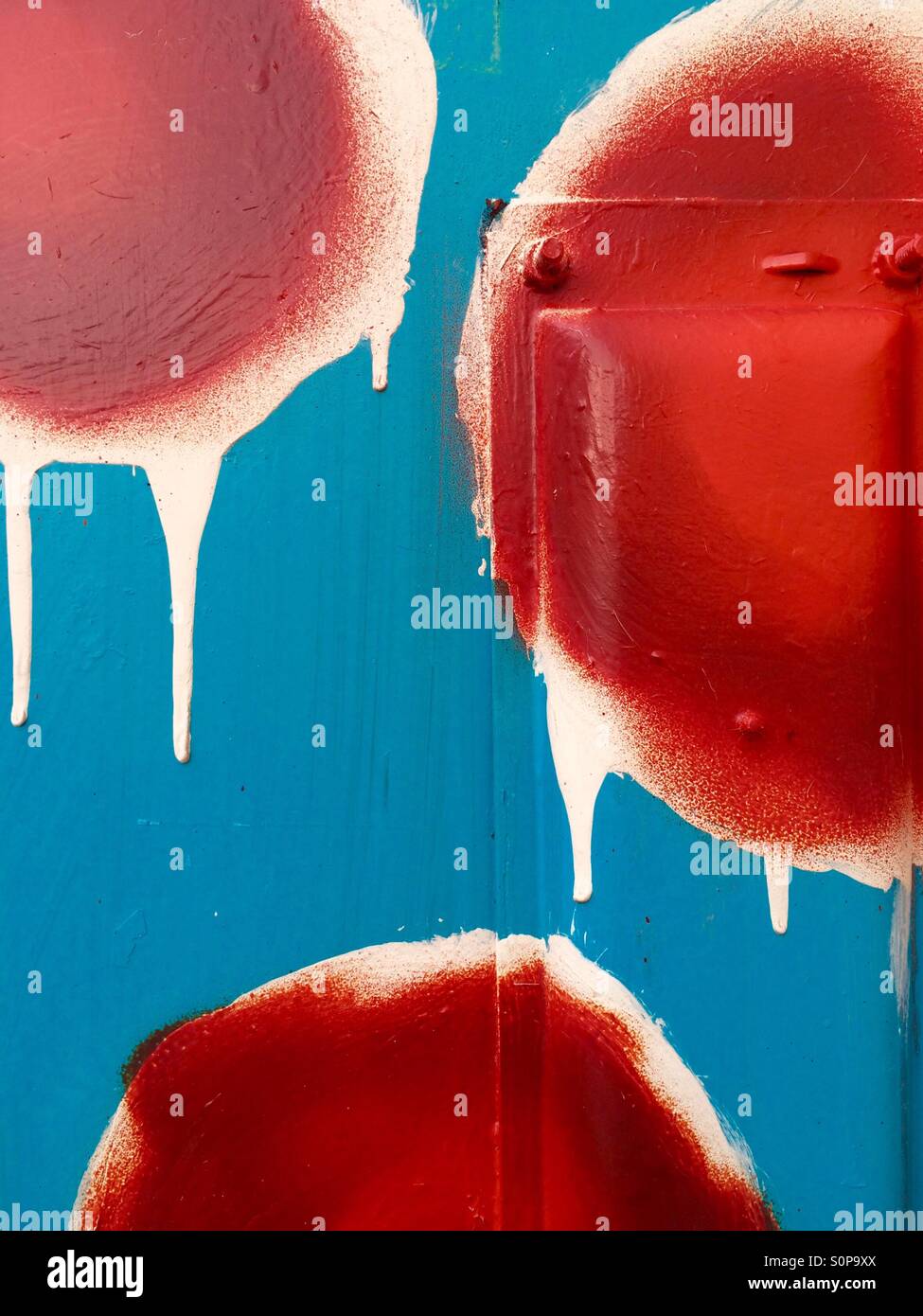 Graffiti on wall, Portland, Oregon - Smartphone Captured Stock Image