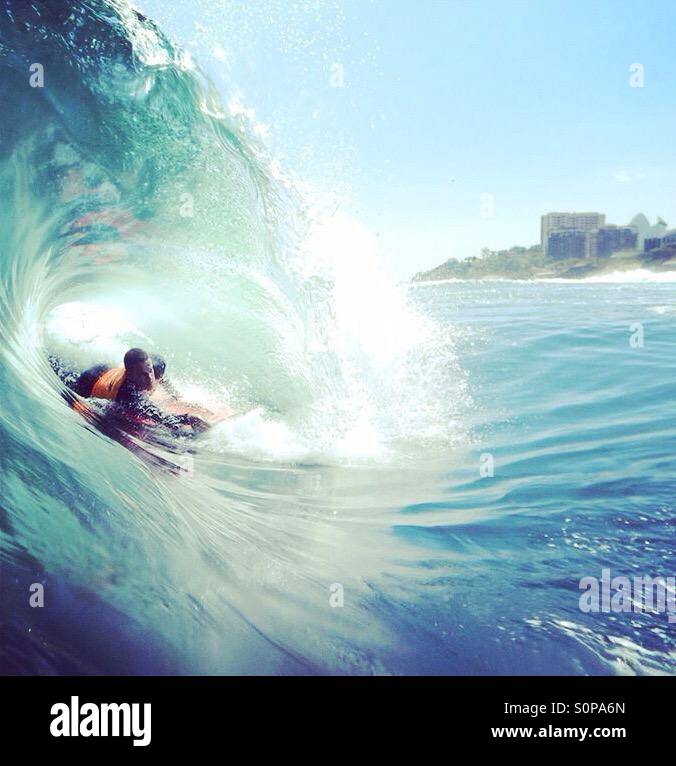 Surf in shorebreak Stock Photo Alamy