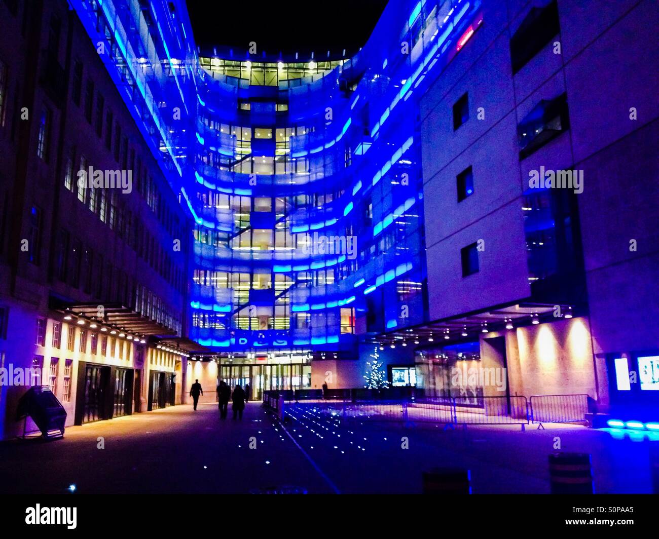 Broadcasting House, the renovated and extended BBC Headquarters, Portland Place, London - Smartphone Captured Stock Image