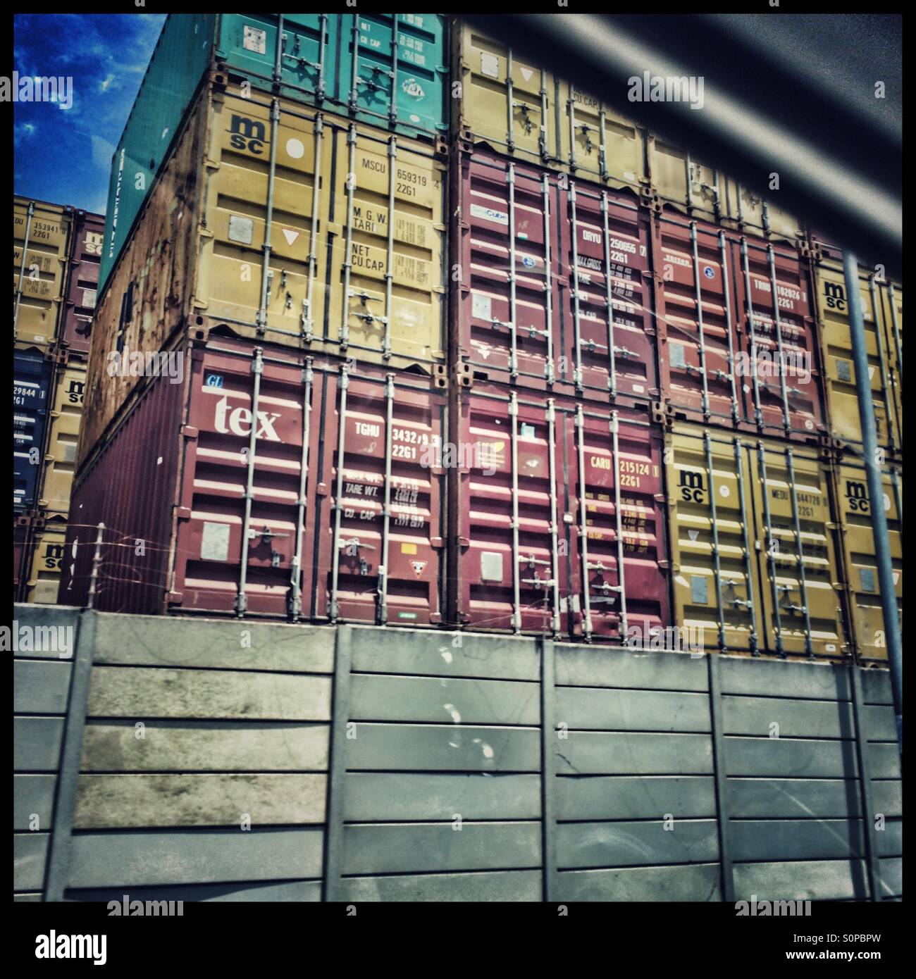 Shipping containers seen on hi-res stock photography and images - Alamy