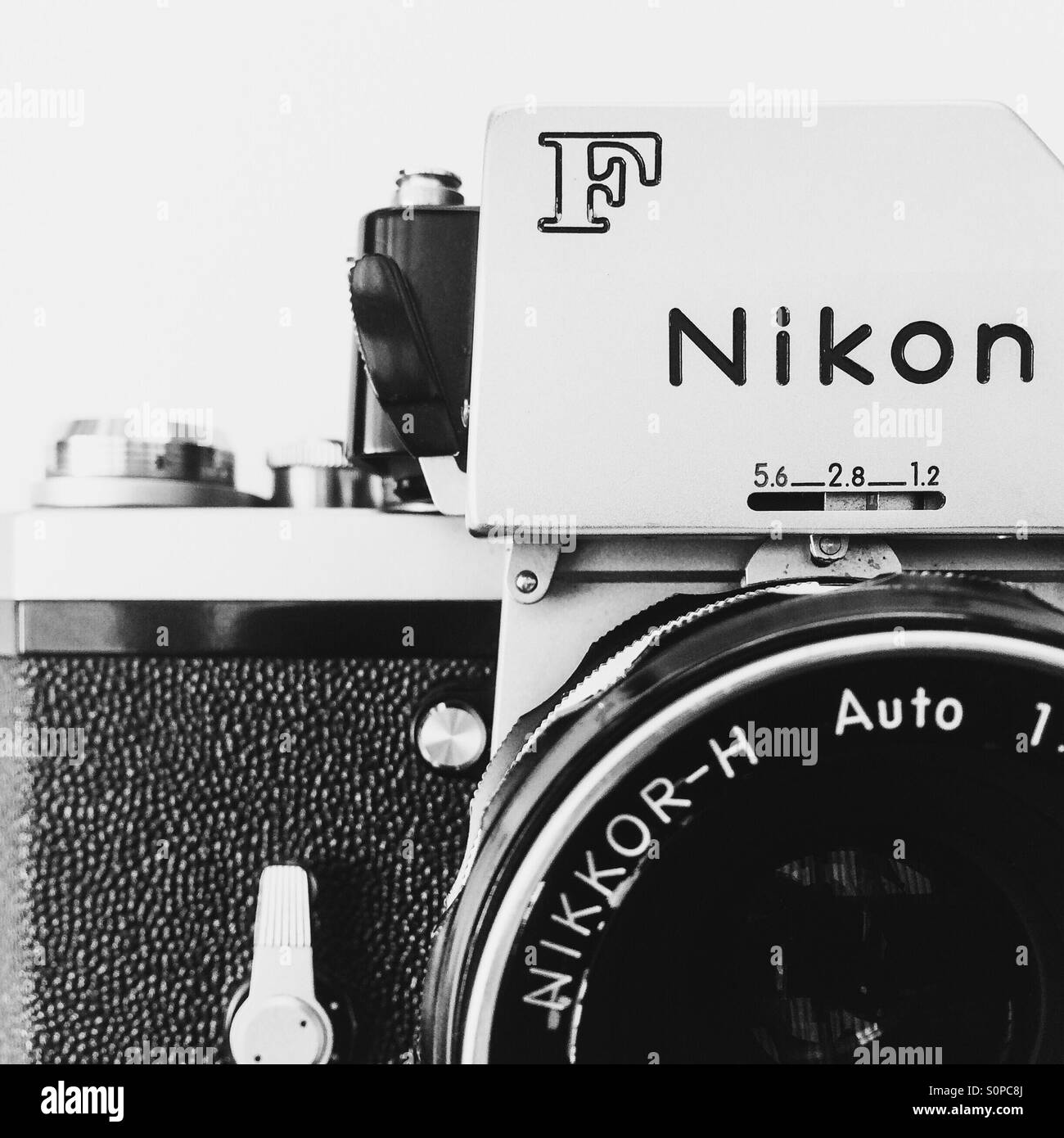 Classic 35mm Nikon F film camera Stock Photo Alamy