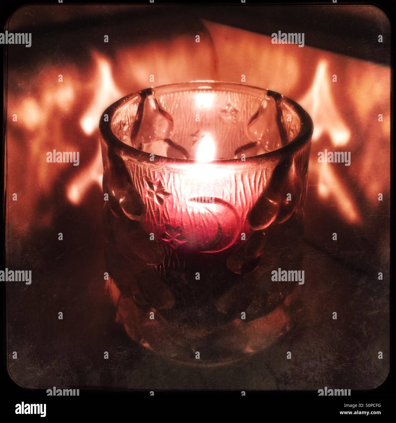 Candlelight - Smartphone Captured Stock Image