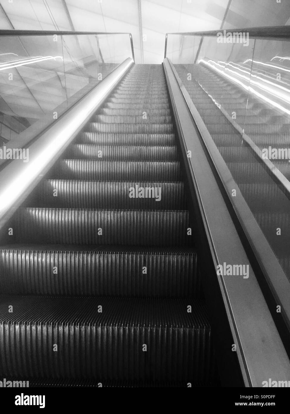 Escalator to heaven? Stock Photo