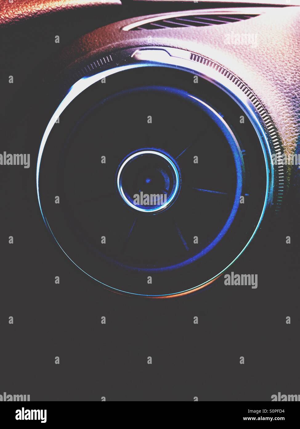 Car ventilation mouth - Smartphone Captured Stock Image