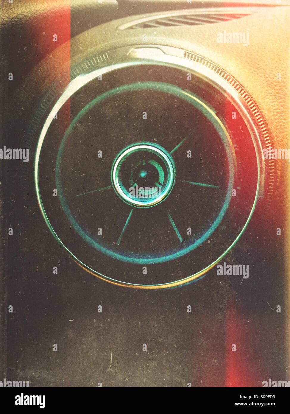 Car ventilation mouth - Smartphone Captured Stock Image