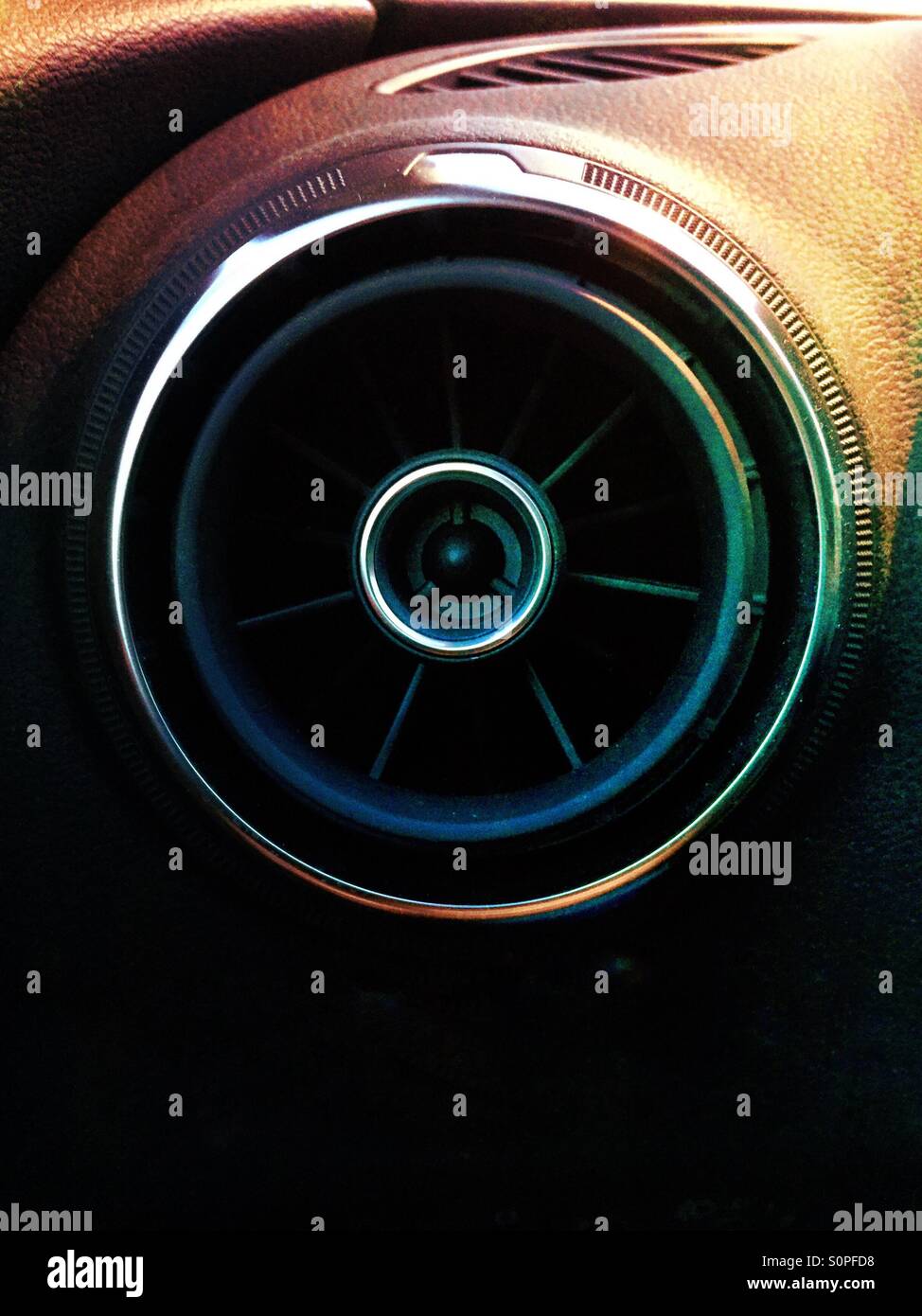 Car ventilation mouth - Smartphone Captured Stock Image