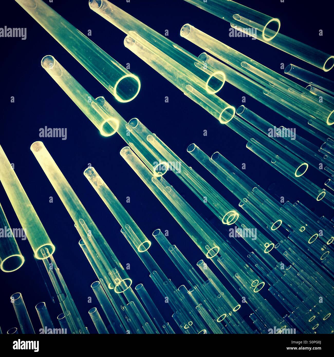 Tubes of light Stock Photo Alamy