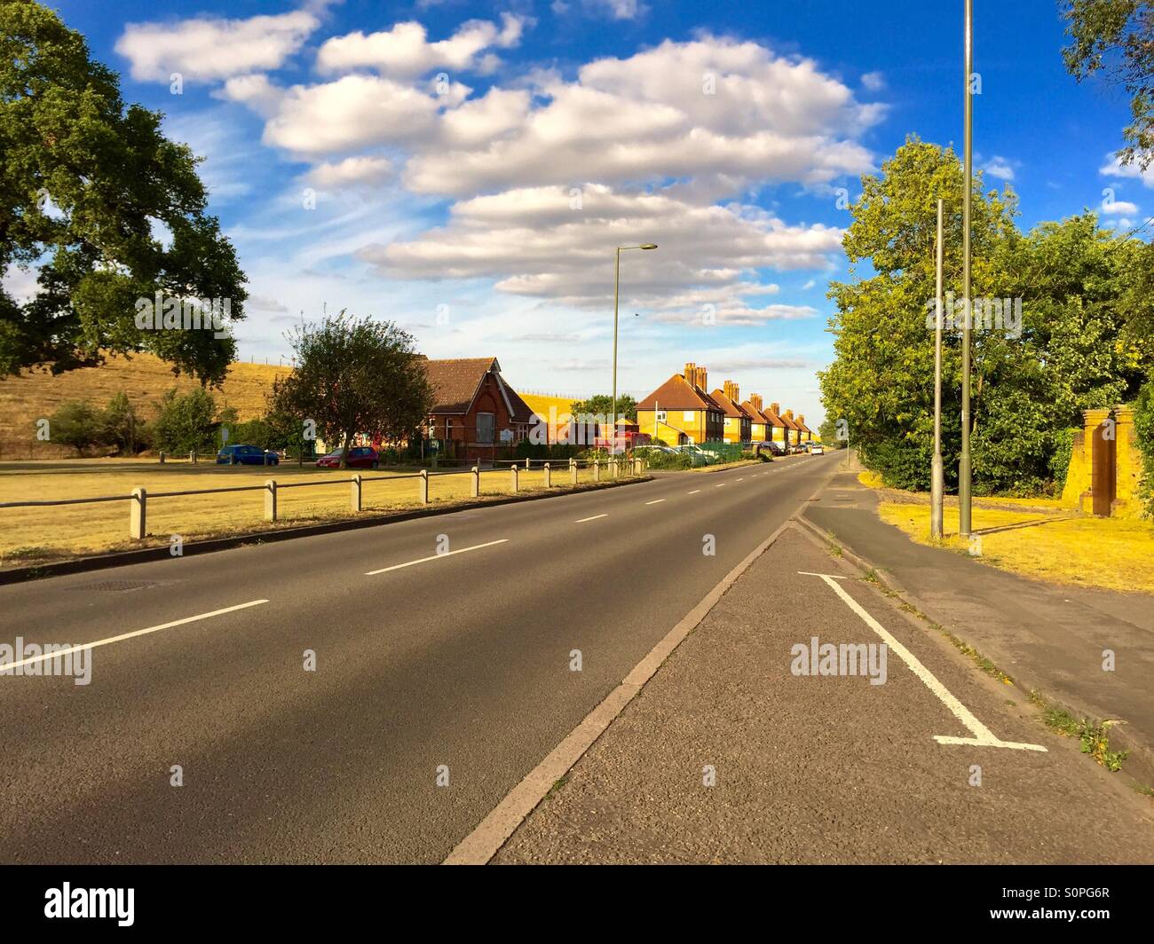 Road between London and Woking Stock Photo Alamy