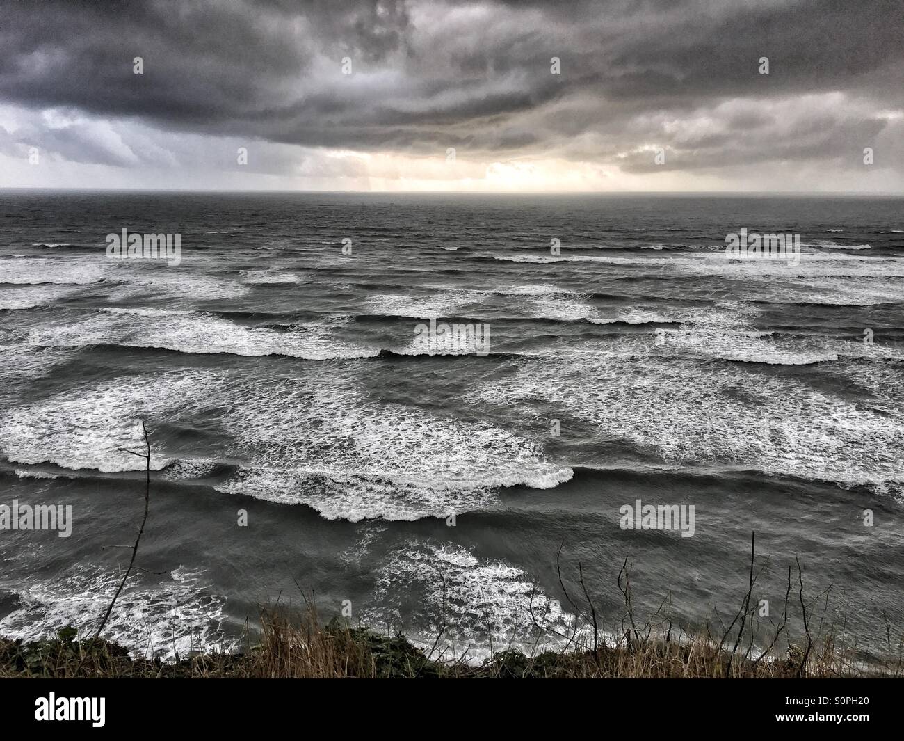 Stormy sea - Smartphone Captured Stock Image