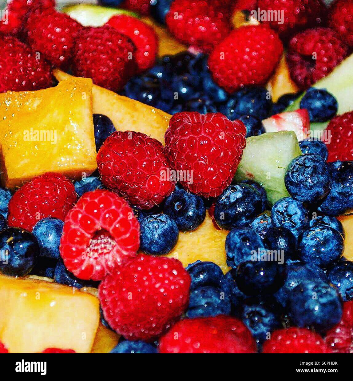 Mixed fresh fruits Stock Photo - Alamy