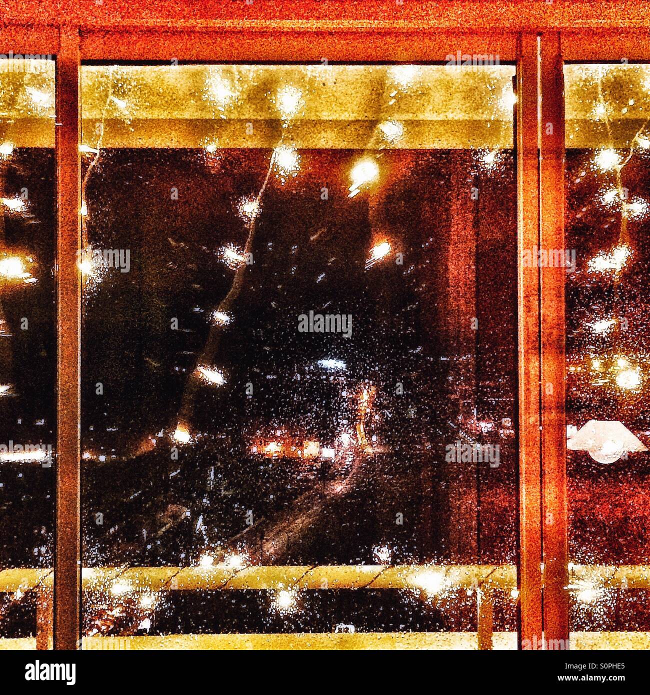 Christmas window Stockholm - Smartphone Captured Stock Image