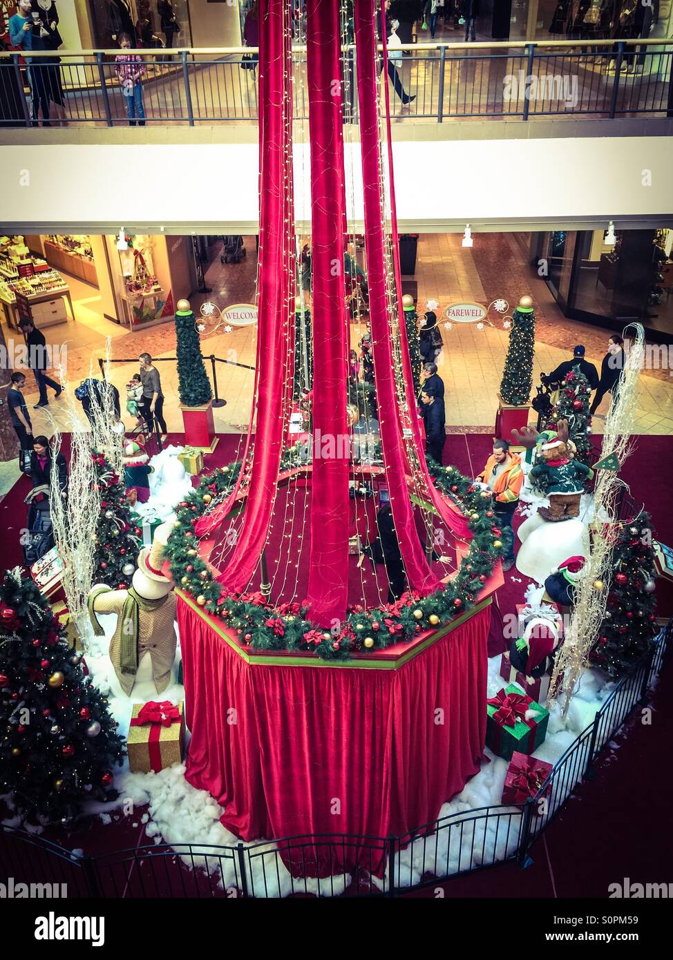 Santa's shop - Smartphone Captured Stock Image