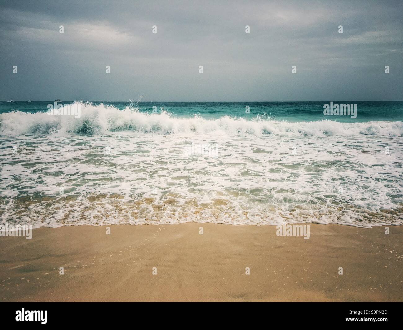 Incoming tide - Smartphone Captured Stock Image