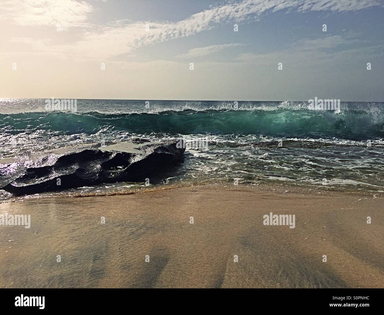 Waves about to break - Smartphone Captured Stock Image