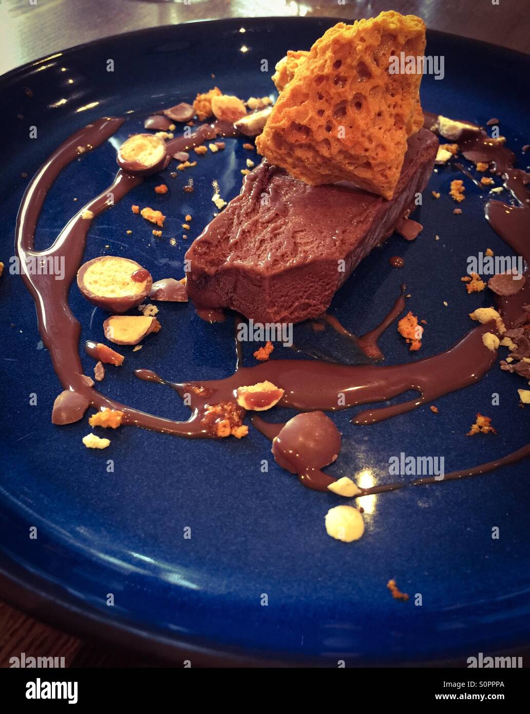 Chocolate parfait / mouse and Stock Photo Alamy