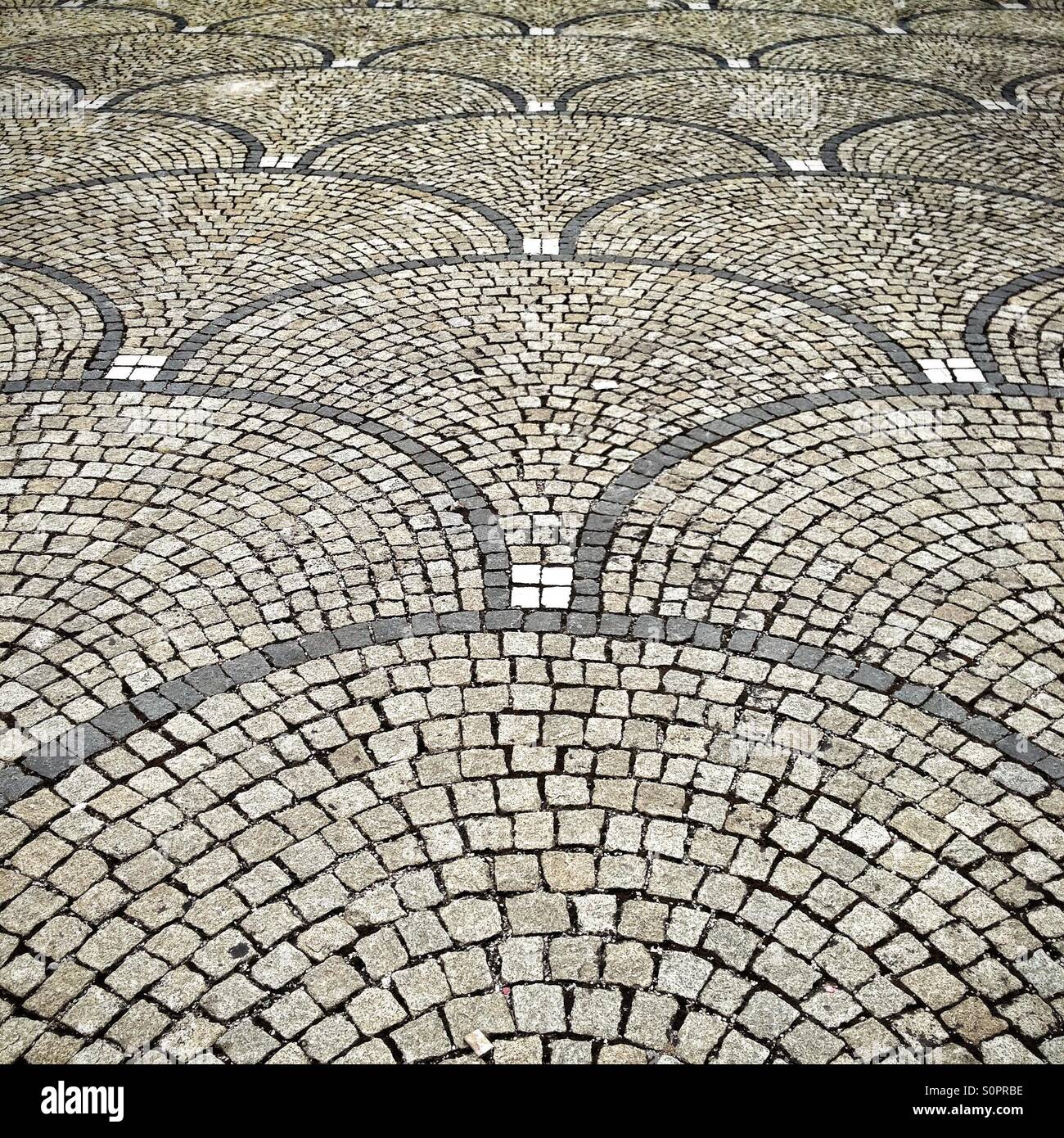 Tile mosaic on the pavement Stock Photo Alamy