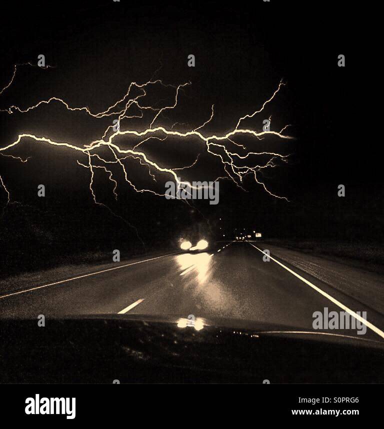 Stormy night - Smartphone Captured Stock Image
