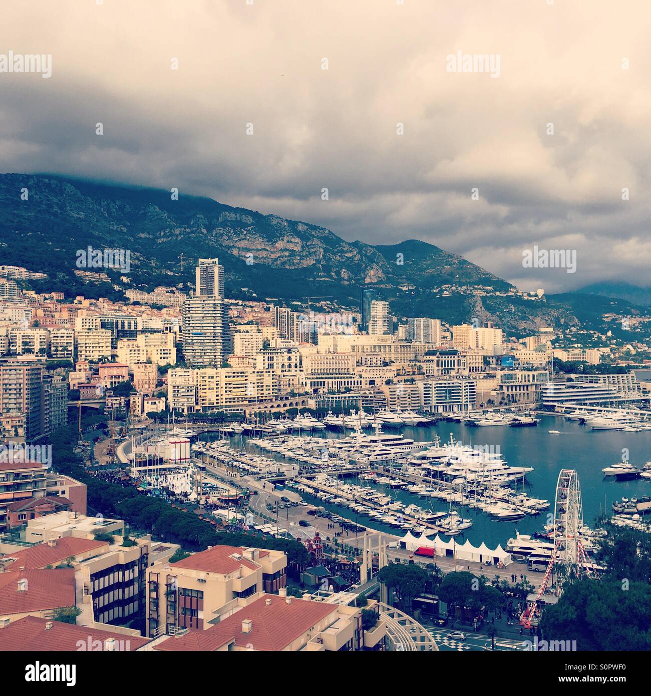 Monaco harbour Stock Photo