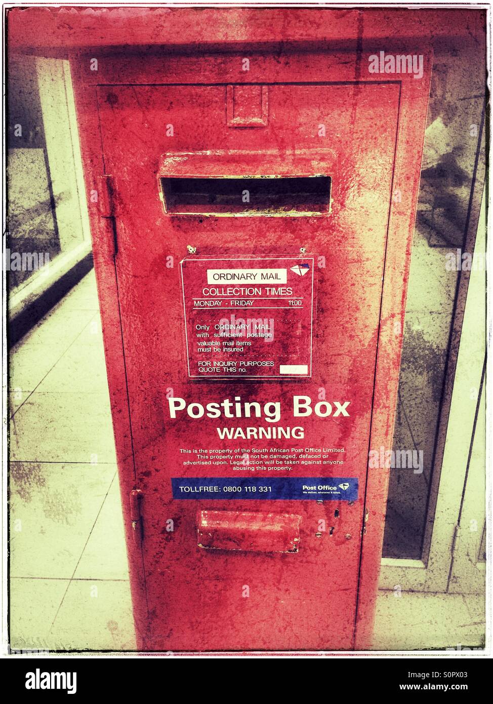 South African post box Stock Photo Alamy