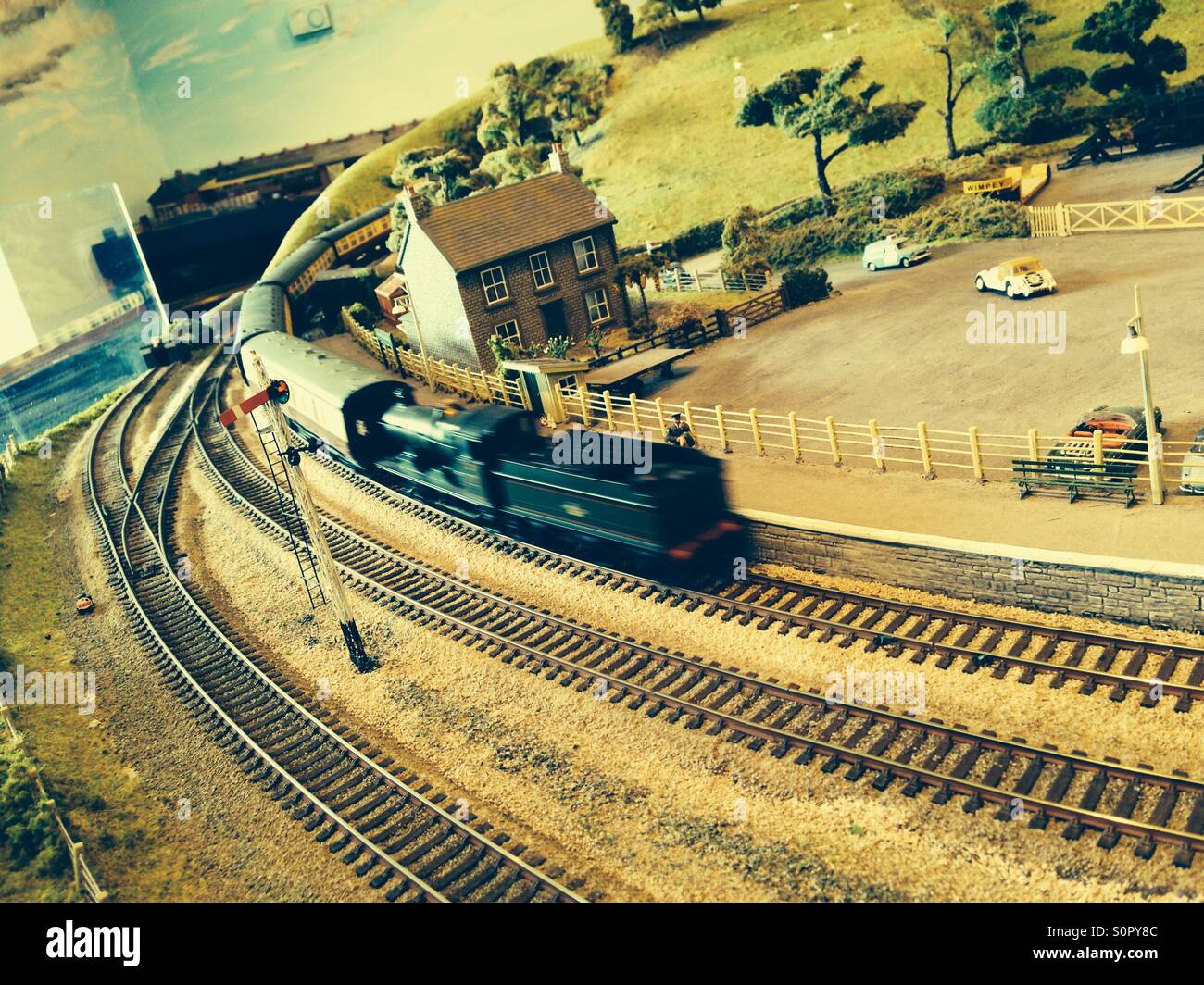 Model railway village train hires stock photography and images Alamy
