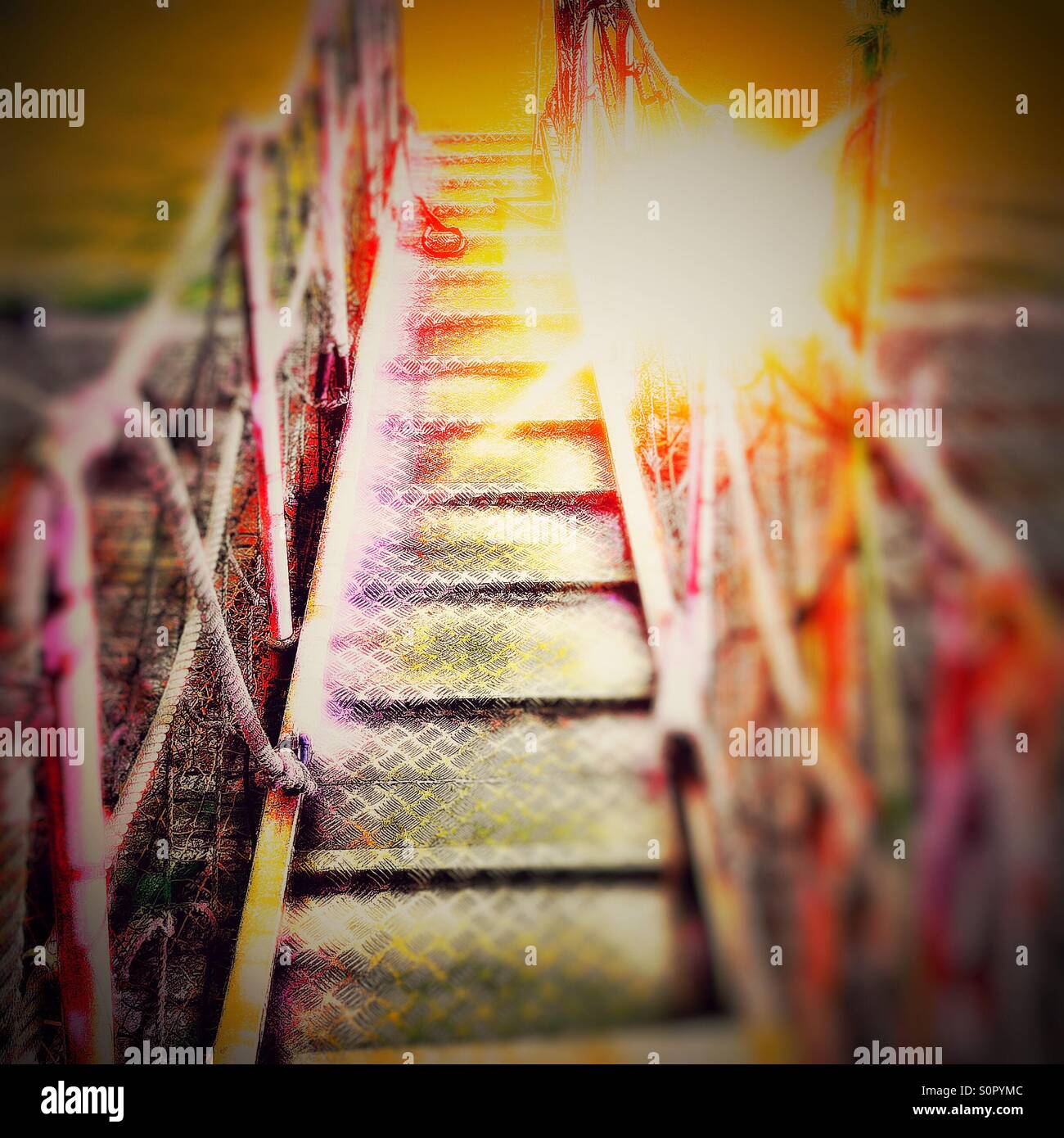 Walkway blur - Smartphone Captured Stock Image
