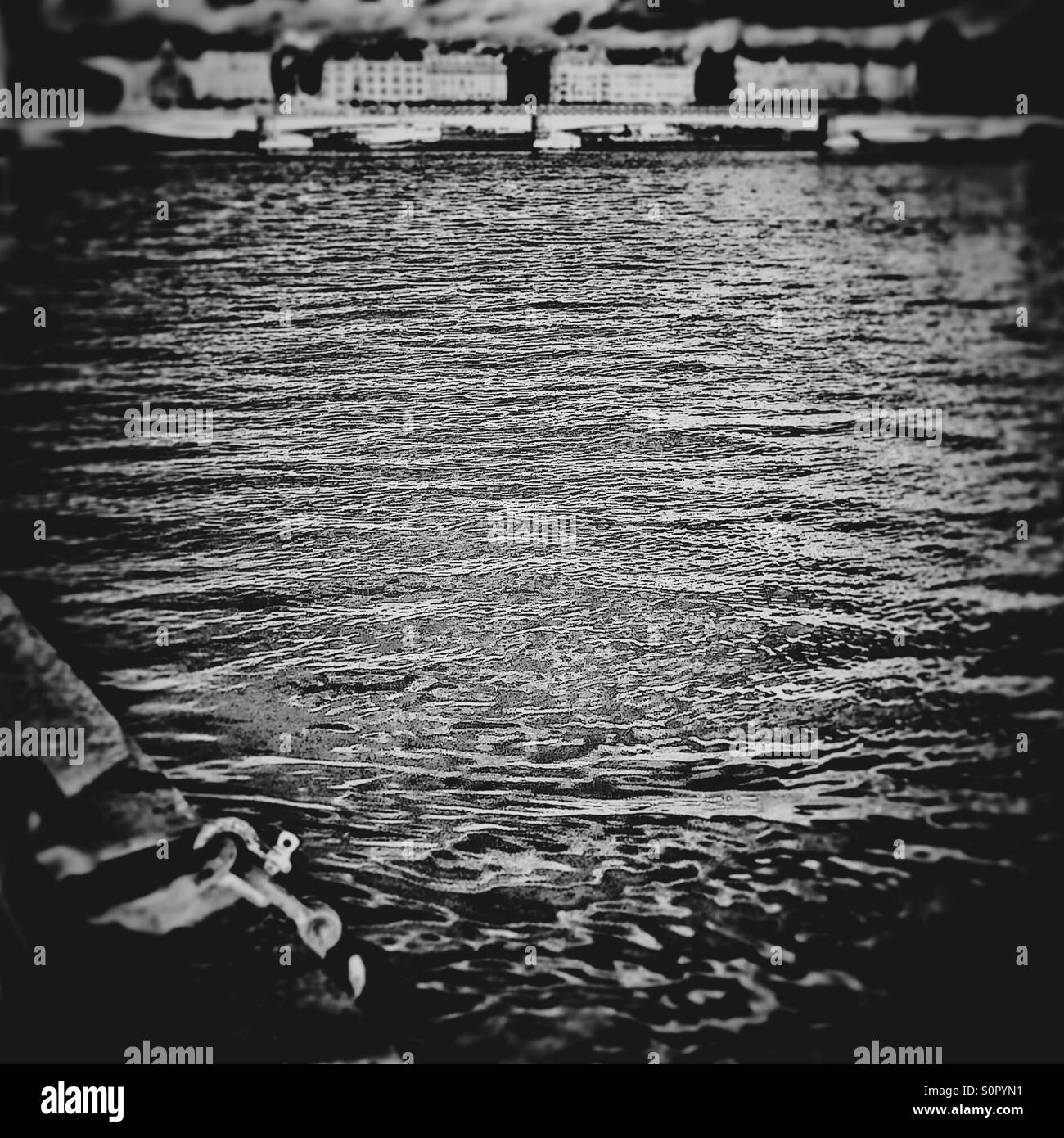 Stockholm monochrome blur - Smartphone Captured Stock Image