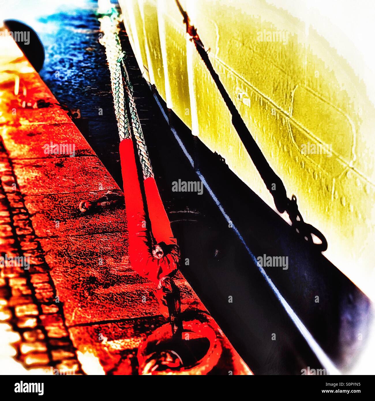Mooring - Smartphone Captured Stock Image