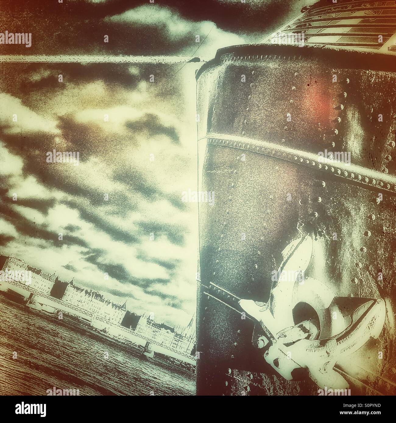 Stockholm anchor - Smartphone Captured Stock Image