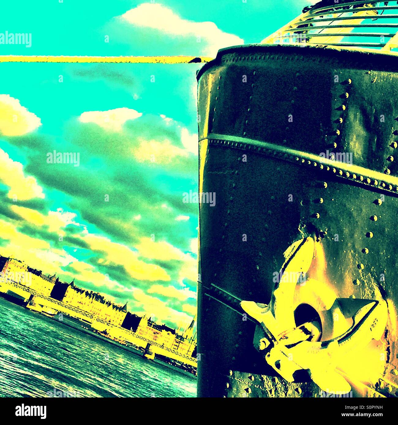 Fantasy mooring - Smartphone Captured Stock Image