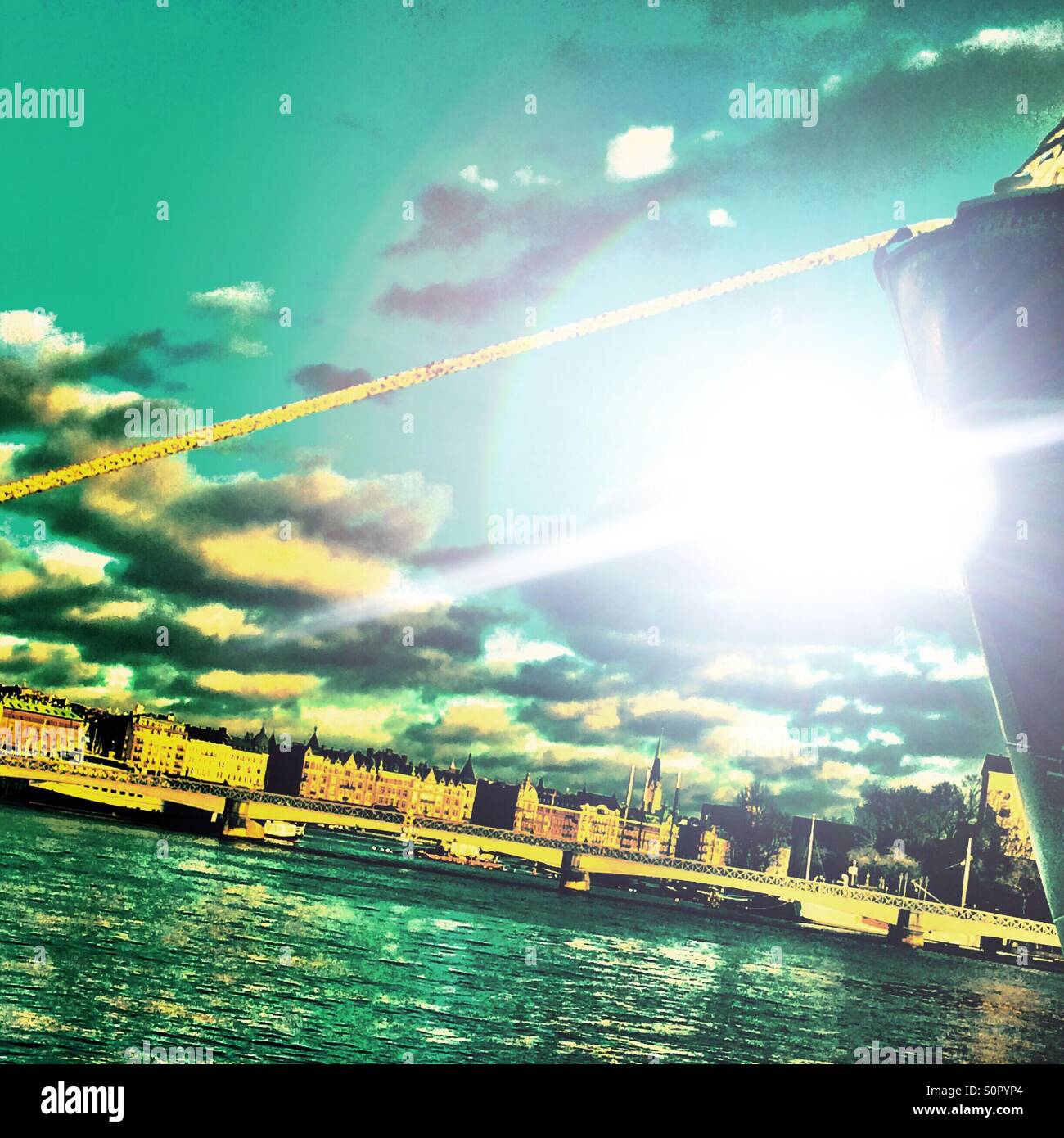 Stockholm sunlight - Smartphone Captured Stock Image