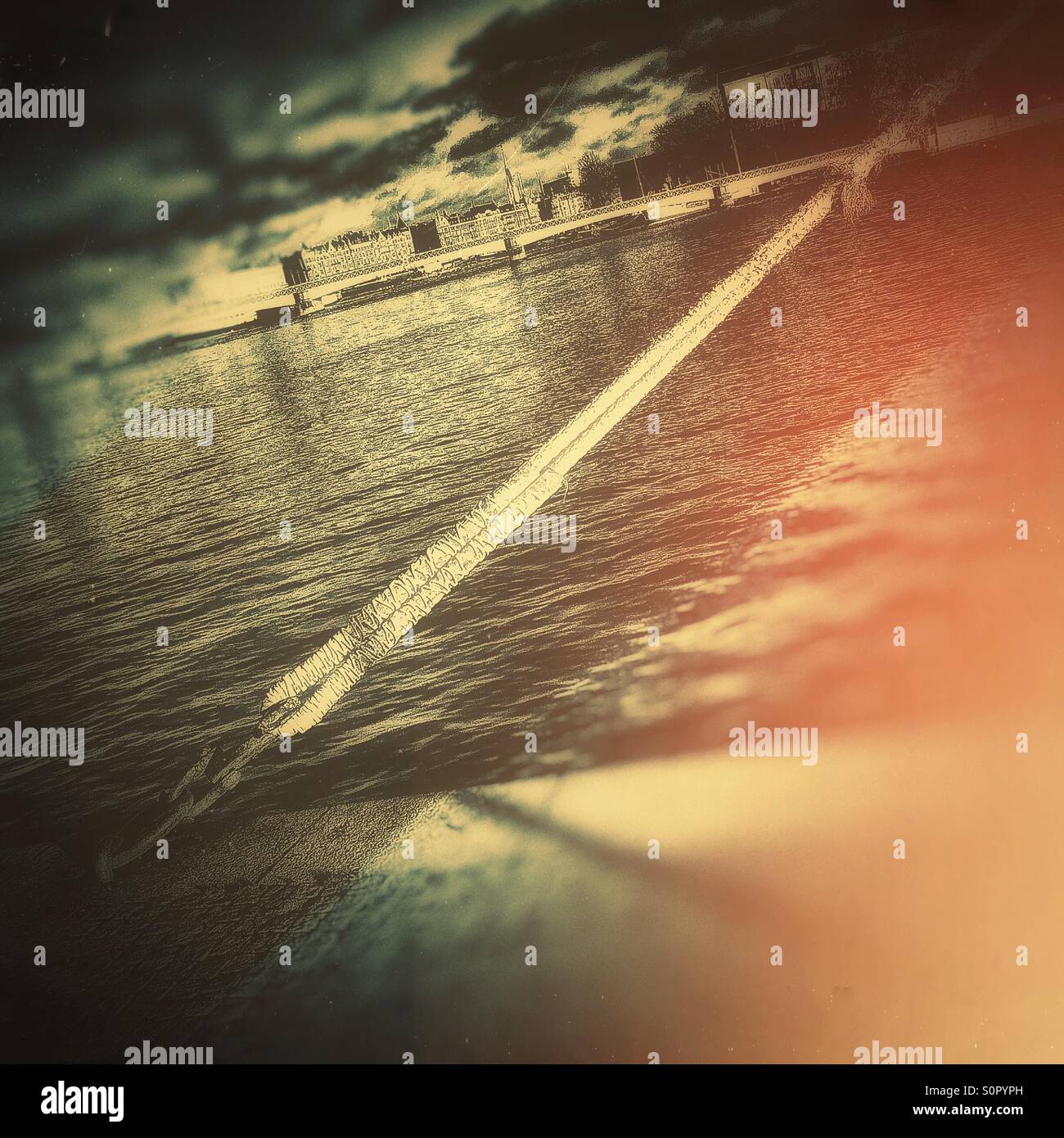 Mooring blur - Smartphone Captured Stock Image