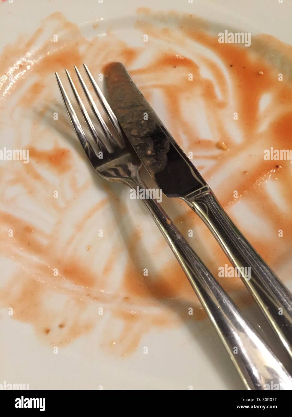 Clean plate Stock Photo