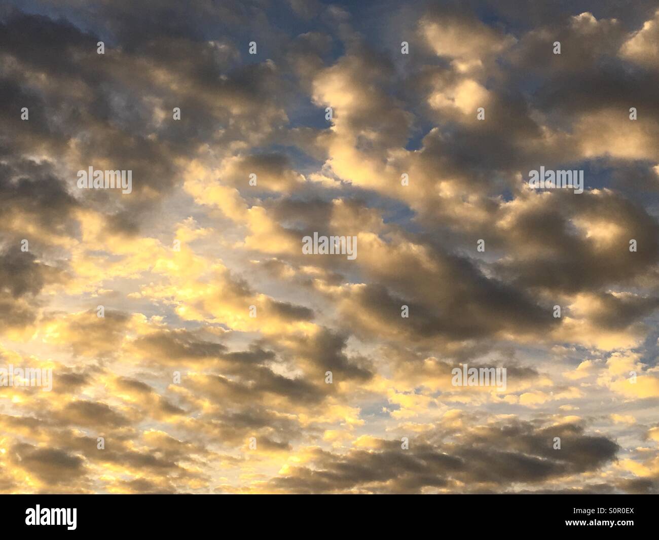 Clouds at sunrise - Smartphone Captured Stock Image
