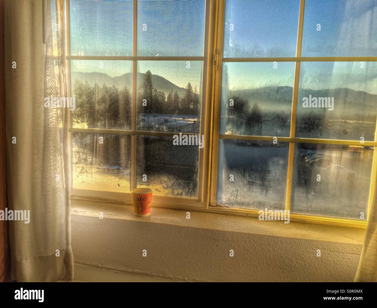 Foggy window Stock Photo Alamy