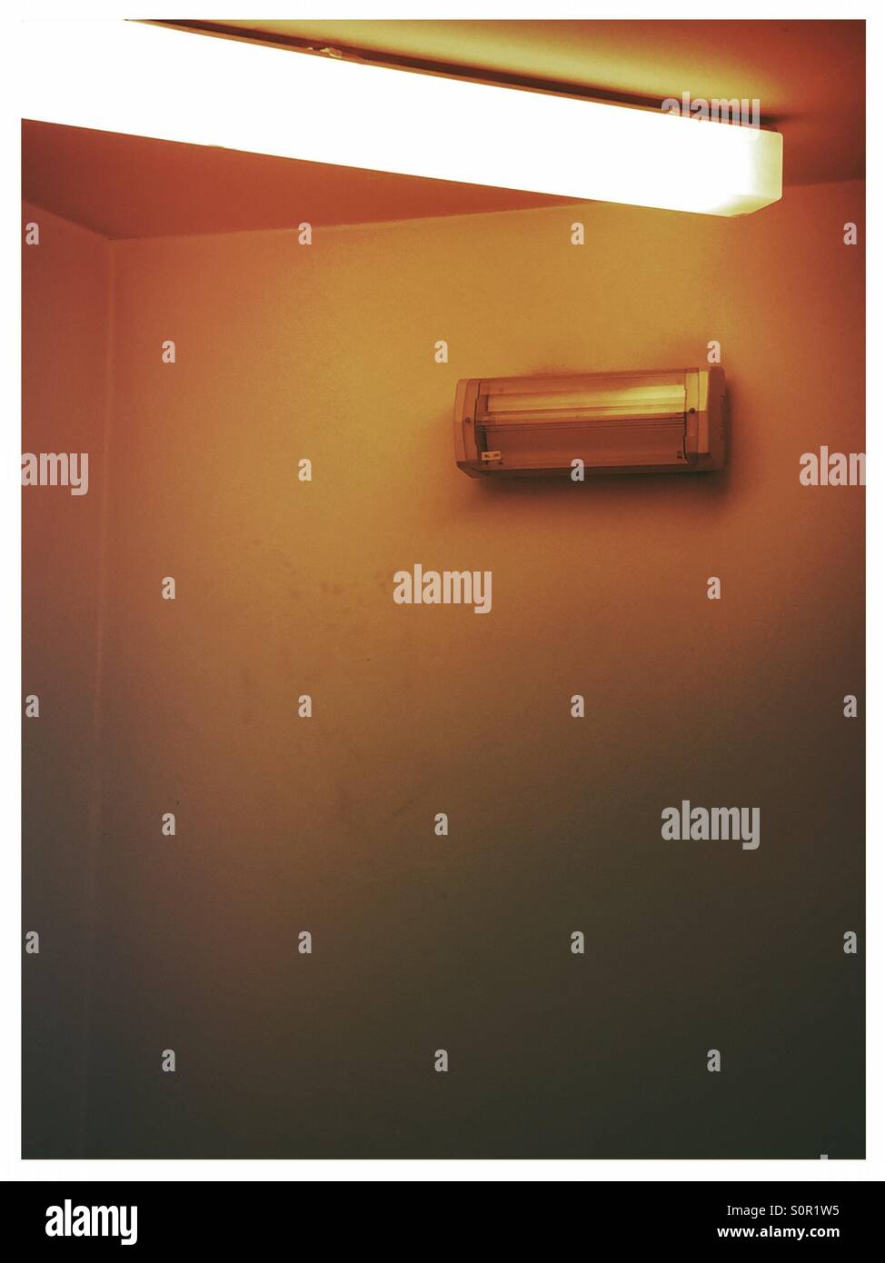 Unlit Emergency light - Smartphone Captured Stock Image