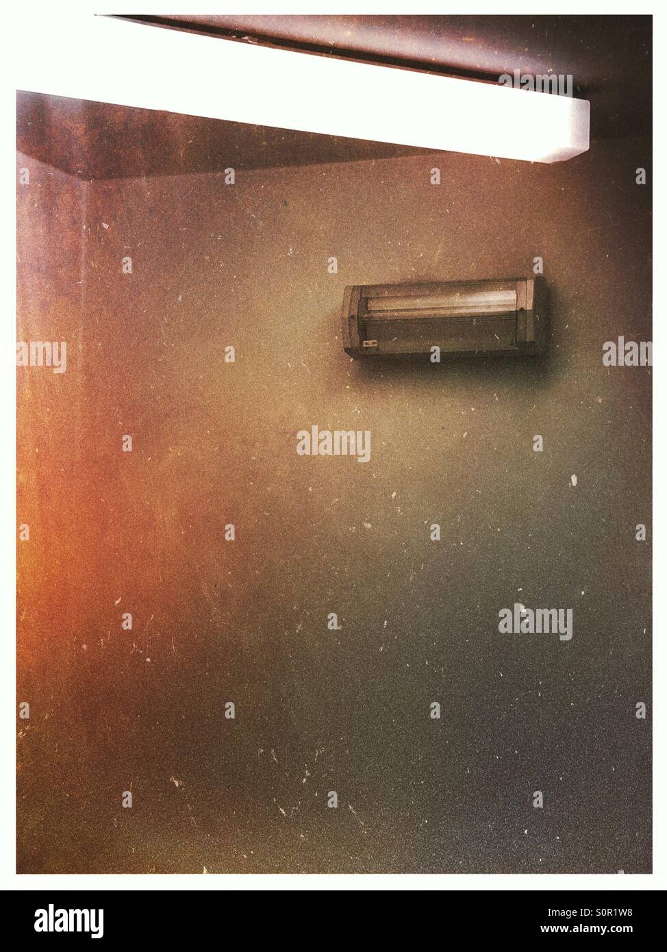 Unlit emergency lighting - Smartphone Captured Stock Image