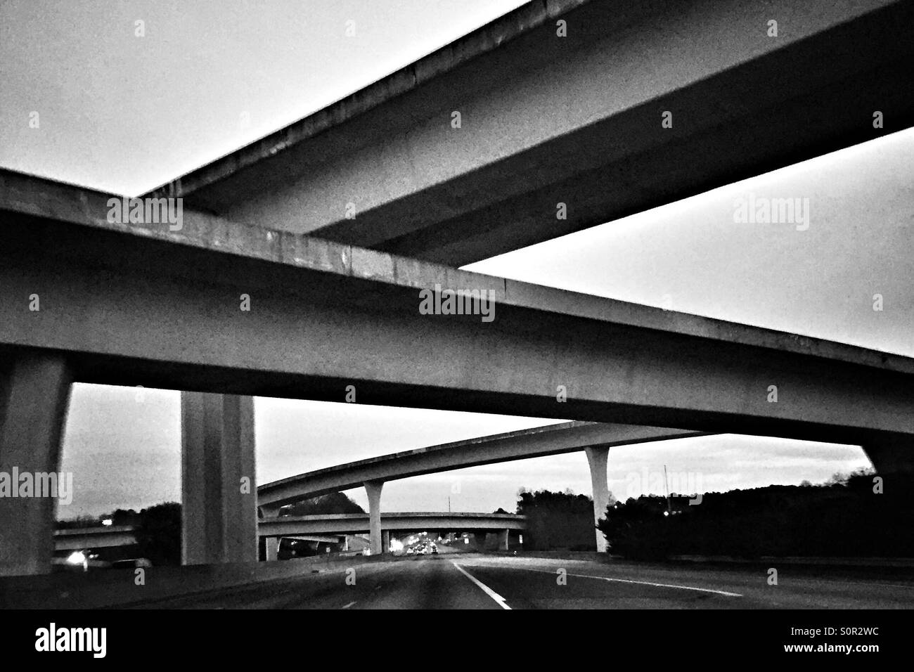 Spaghetti junction, Atlanta Stock Photo - Alamy